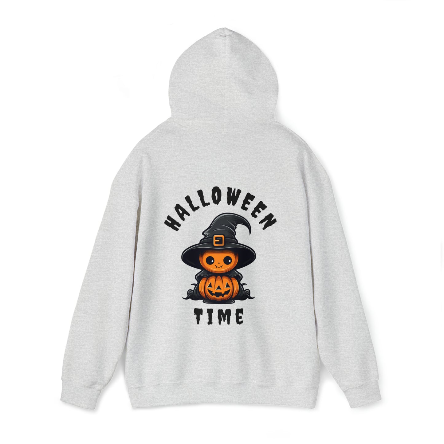 Women's Heavy Blend™ Hooded Sweatshirt - Halloween Time Back of Hoodie