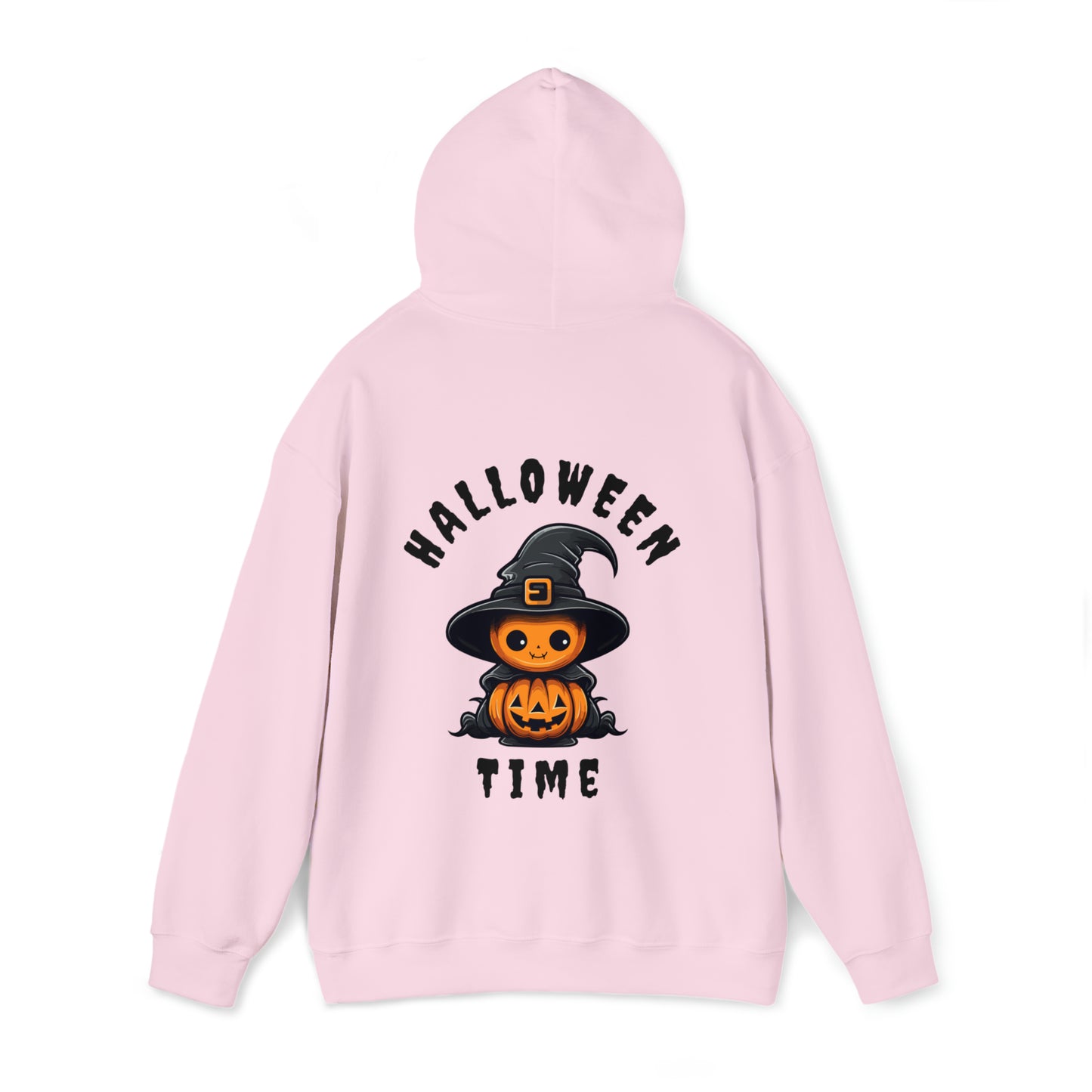 Women's Heavy Blend™ Hooded Sweatshirt - Halloween Time Back of Hoodie