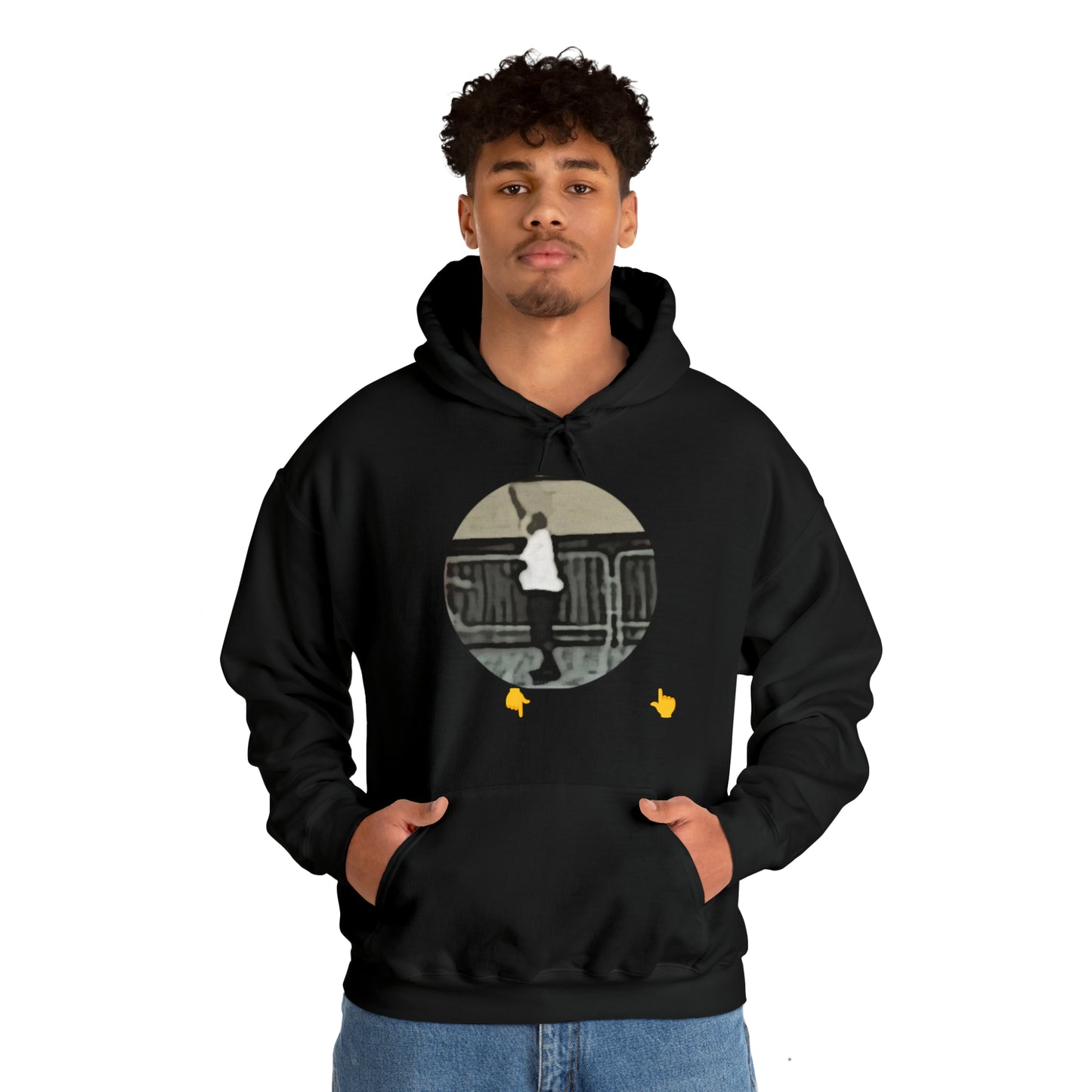 Unisex Heavy Blend™ Hooded Sweatshirt Guns Down Chairs Up TM2ARBBCIR