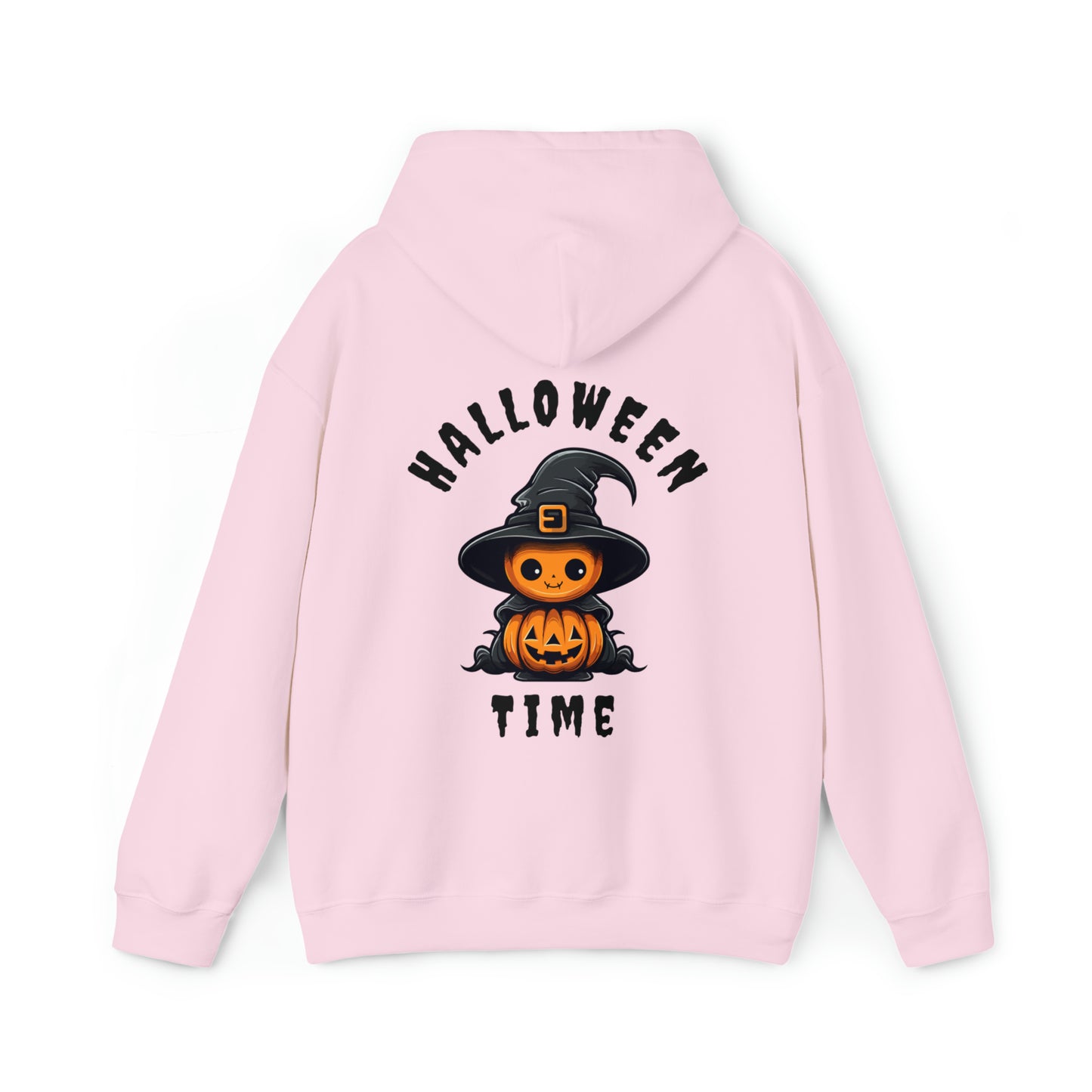 Women's Heavy Blend™ Hooded Sweatshirt - Halloween Time Back of Hoodie