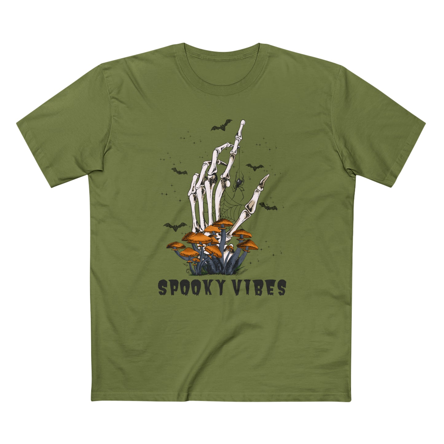 Men's Staple Tee Spooky Vibes Hand