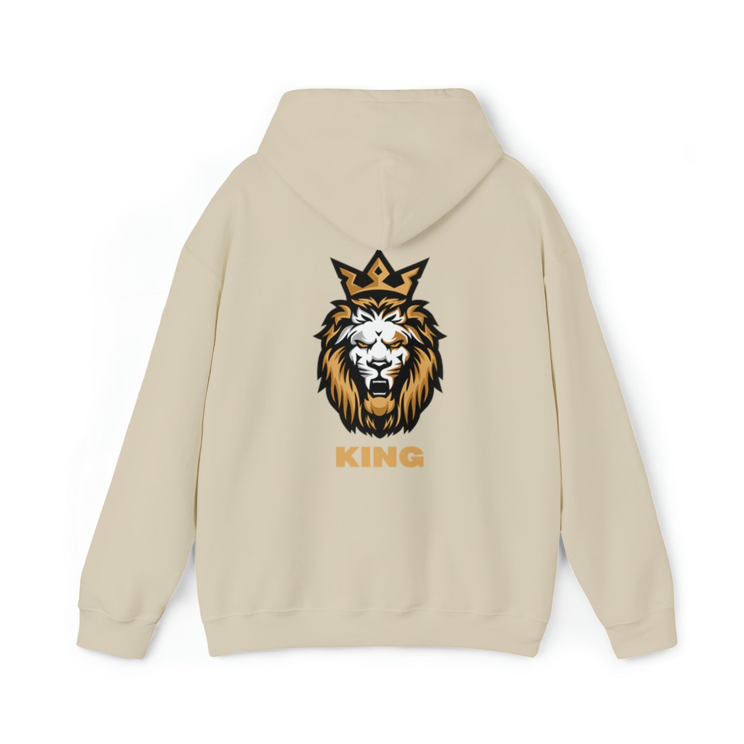 Mens Heavy Blend™ Hooded Sweatshirt King On Back w/LOGO on Front