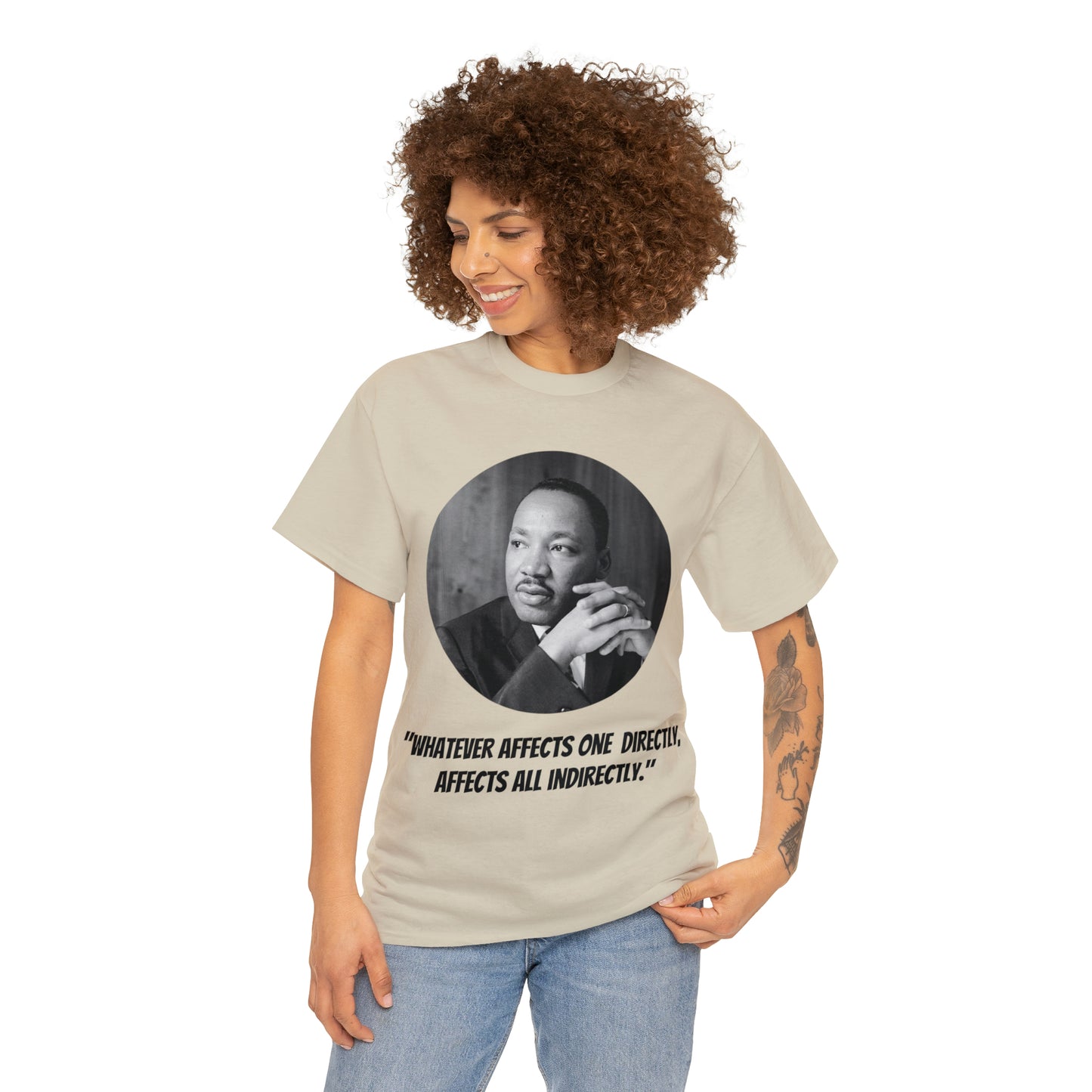 Unisex Heavy Cotton Tee, Martin Luther King Quote, TM1MLKQCIR