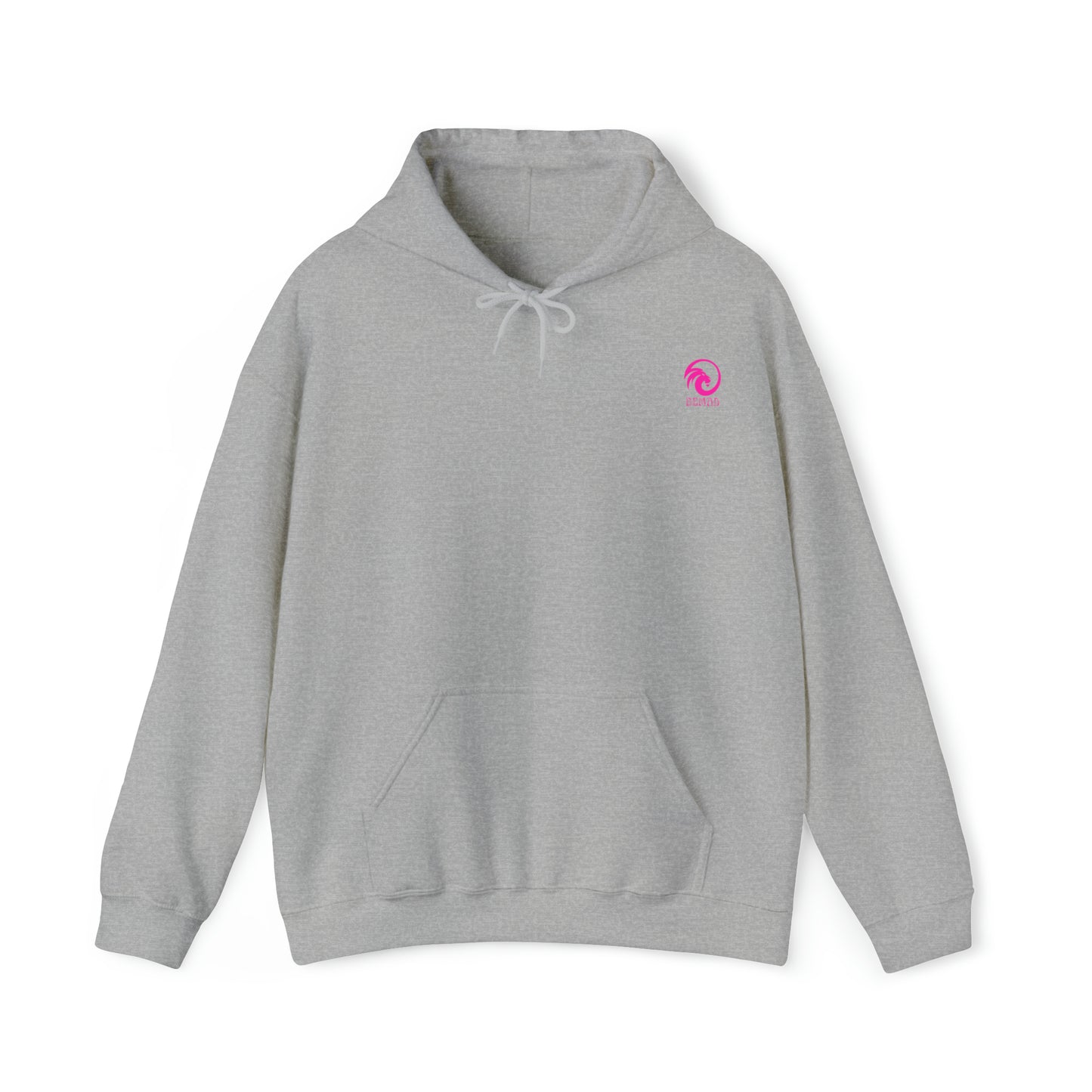 Women's Heavy Blend™ Hooded Sweatshirt - Feeling Cute Back of Hoodie w/LOGO on Front