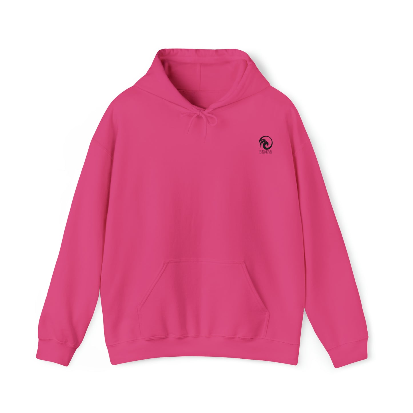 Womens Heavy Blend™ Hooded Sweatshirt - Lion Glow Back of Hoodie w/LOGO on Front