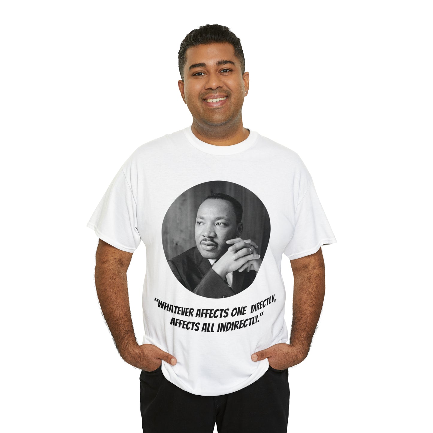 Unisex Heavy Cotton Tee, Martin Luther King Quote, TM1MLKQCIR