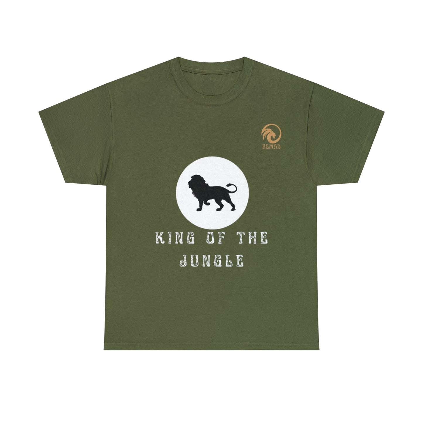 Mens Heavy Cotton Tee, King of the Jungle