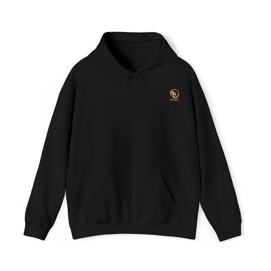 Mens Heavy Blend™ Hooded Sweatshirt - Lion King back of hoodie w/LOGO front