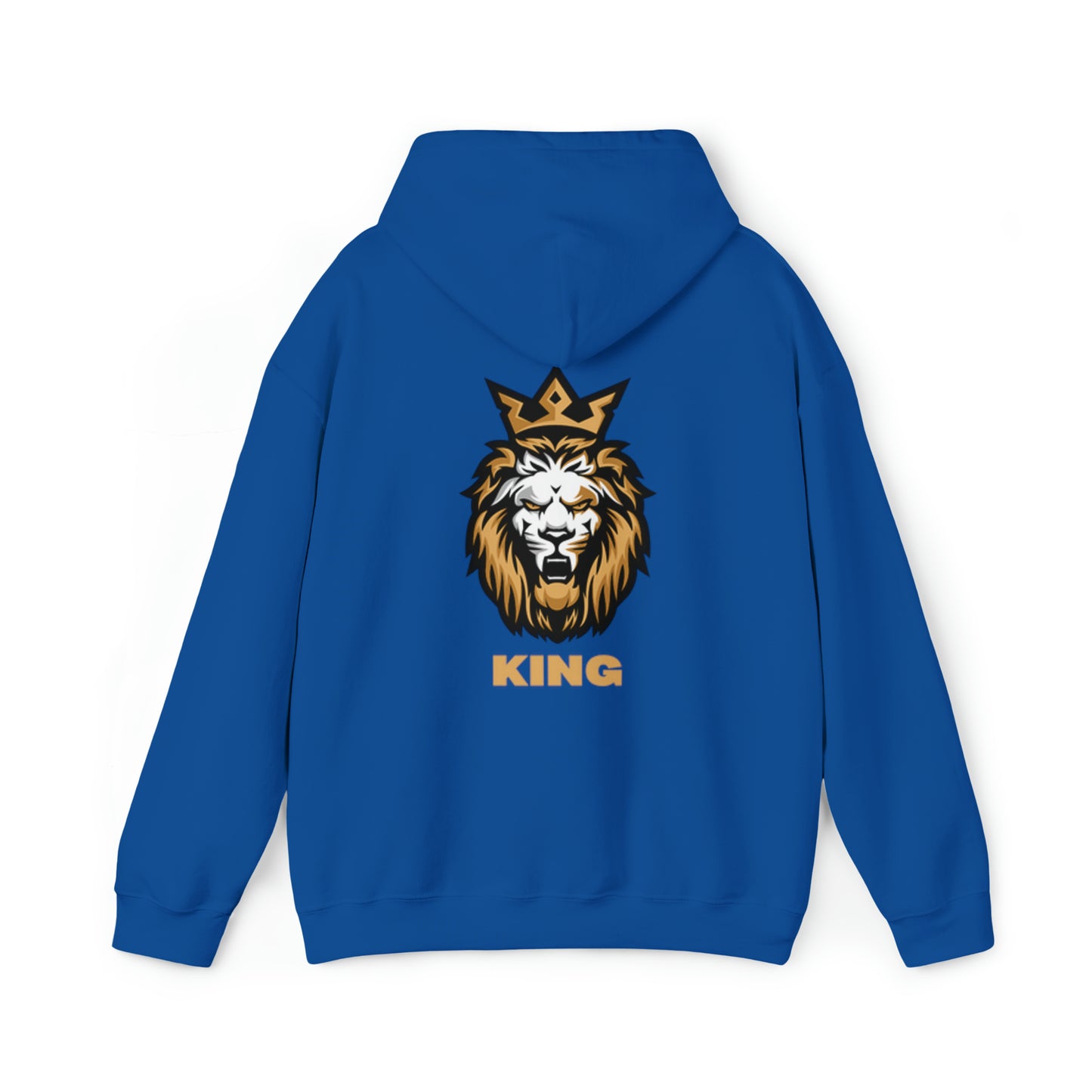 Mens Heavy Blend™ Hooded Sweatshirt King On Back w/LOGO on Front