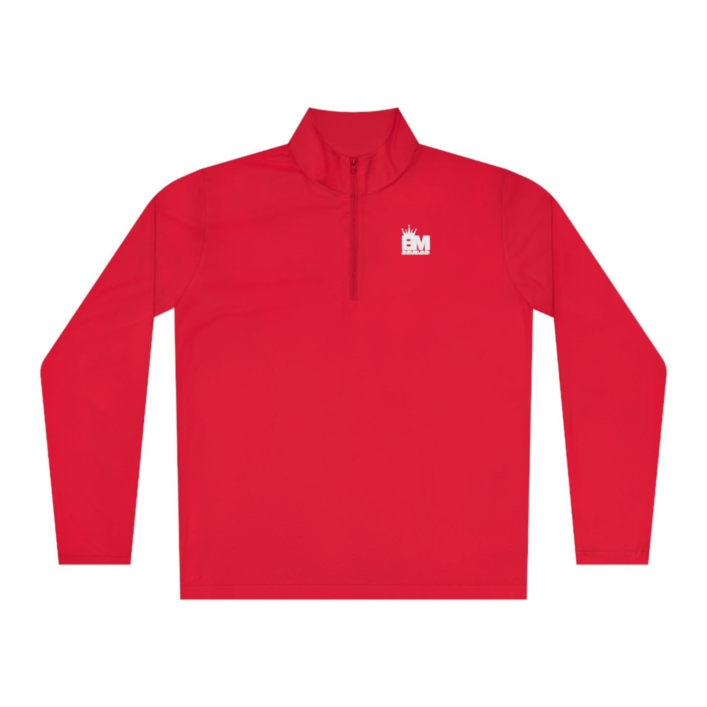 Mens Quarter-Zip Pullover BEMAD Logo