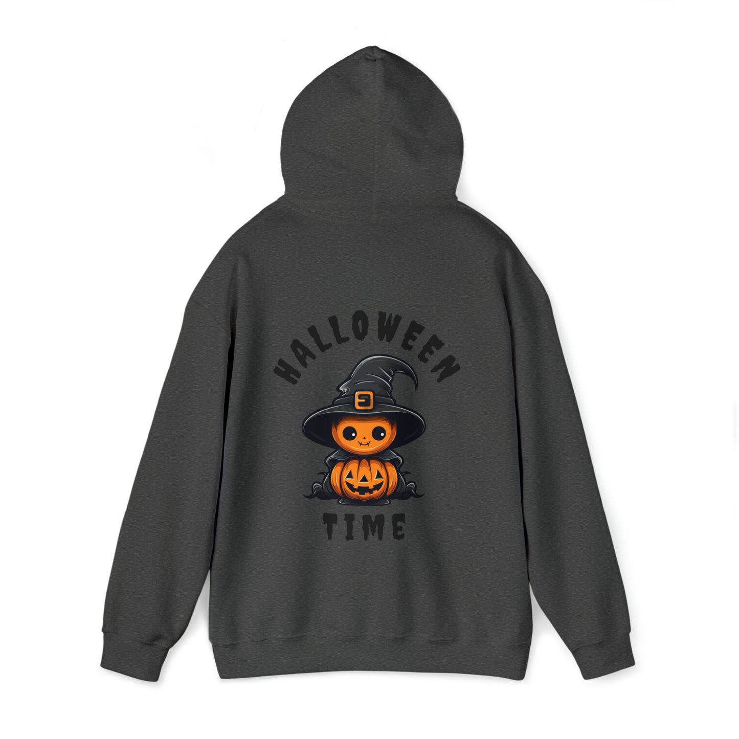 Women's Heavy Blend™ Hooded Sweatshirt - Halloween Time Back of Hoodie