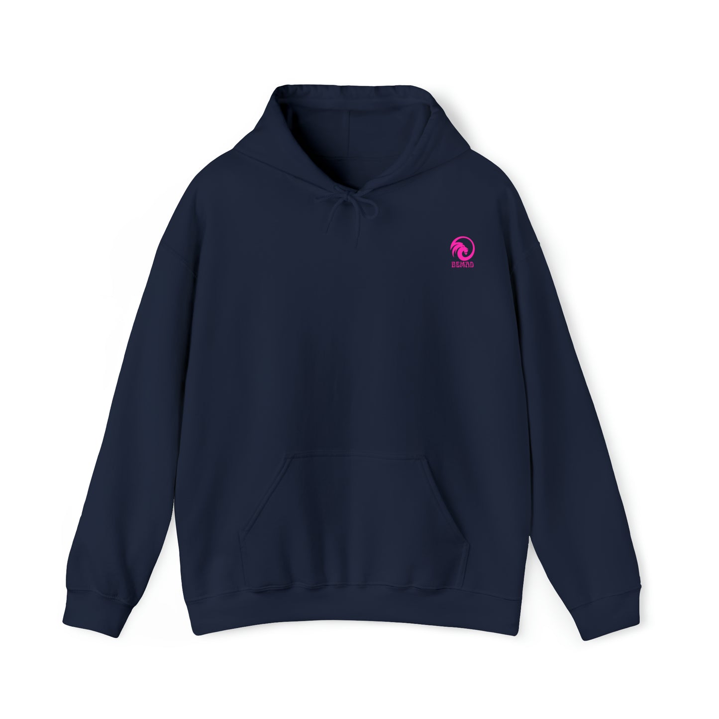 Womens Heavy Blend™ Hooded Sweatshirt - Lion Glow Back of Hoodie w/LOGO on Front