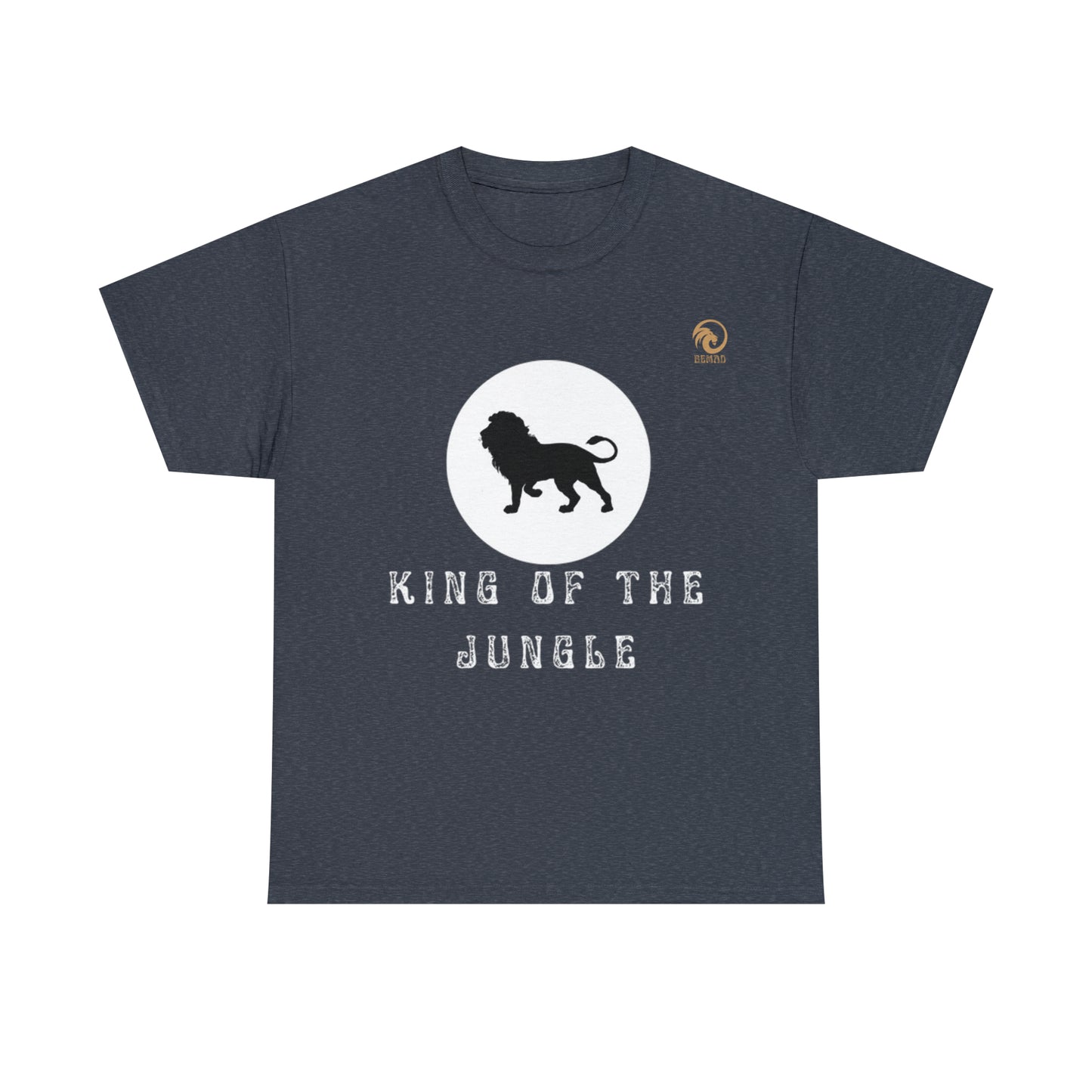 Mens Heavy Cotton Tee, King of the Jungle