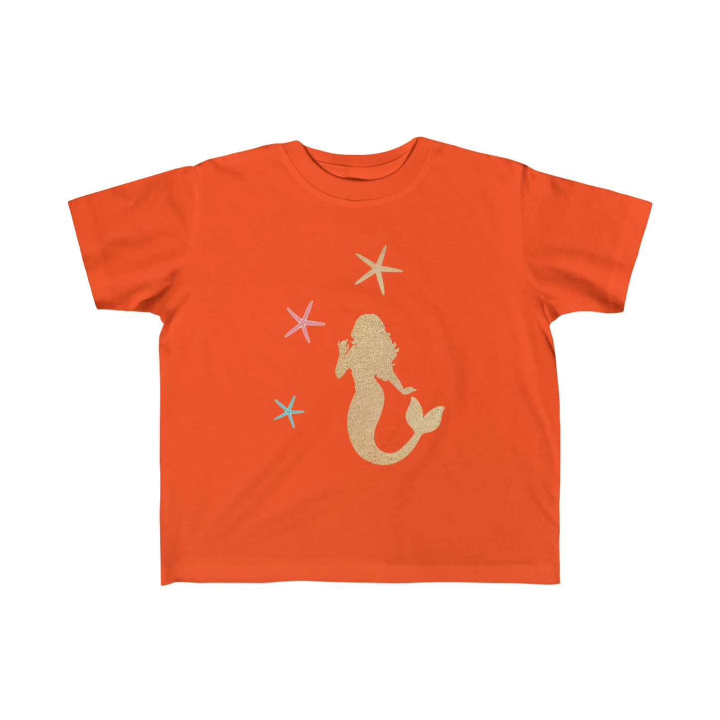 Toddler's Fine Jersey Tee Mermaid With Starfish