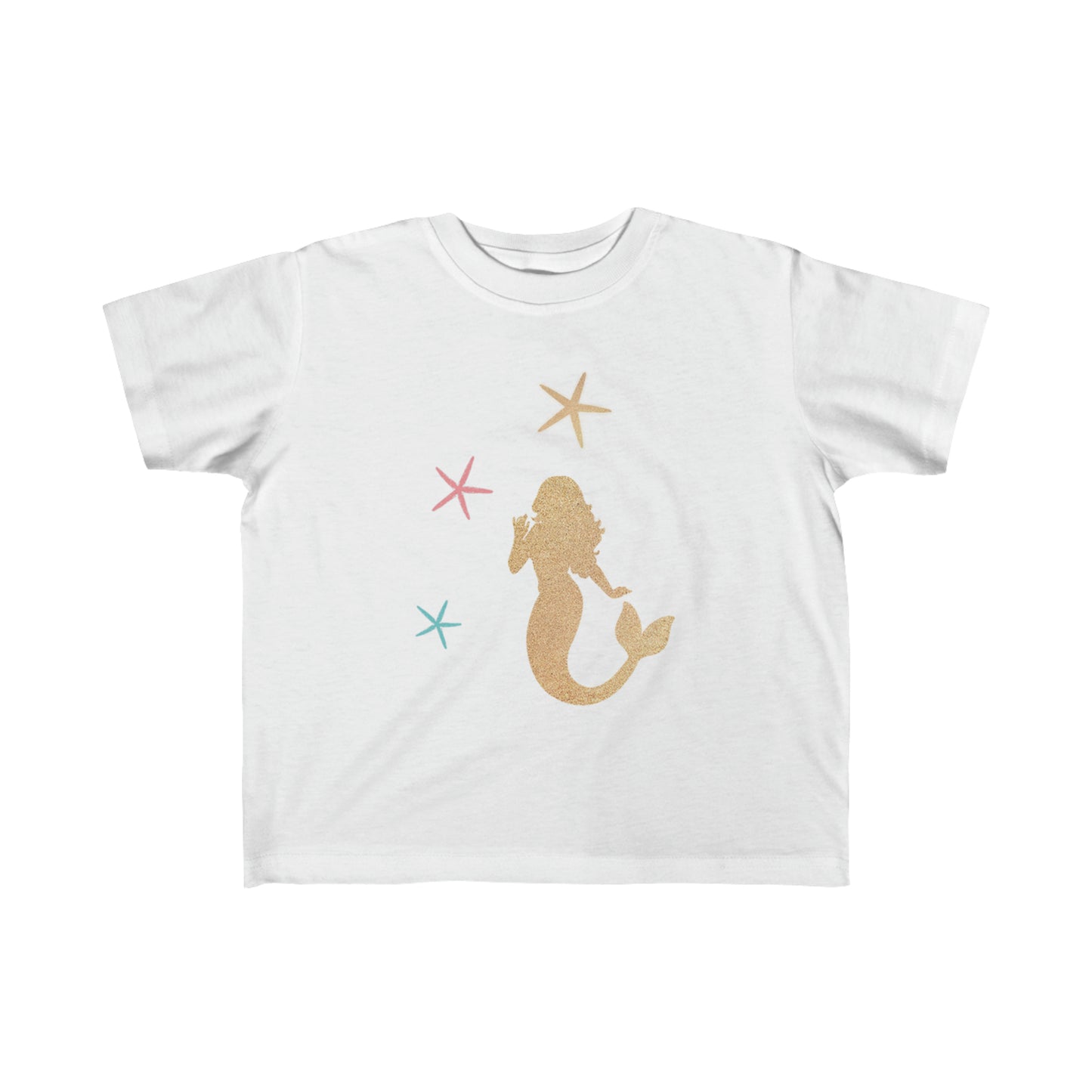 Toddler's Fine Jersey Tee Mermaid With Starfish