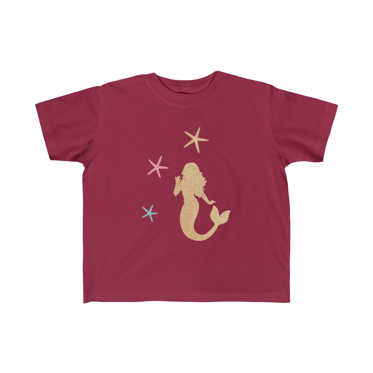 Toddler's Fine Jersey Tee Mermaid With Starfish