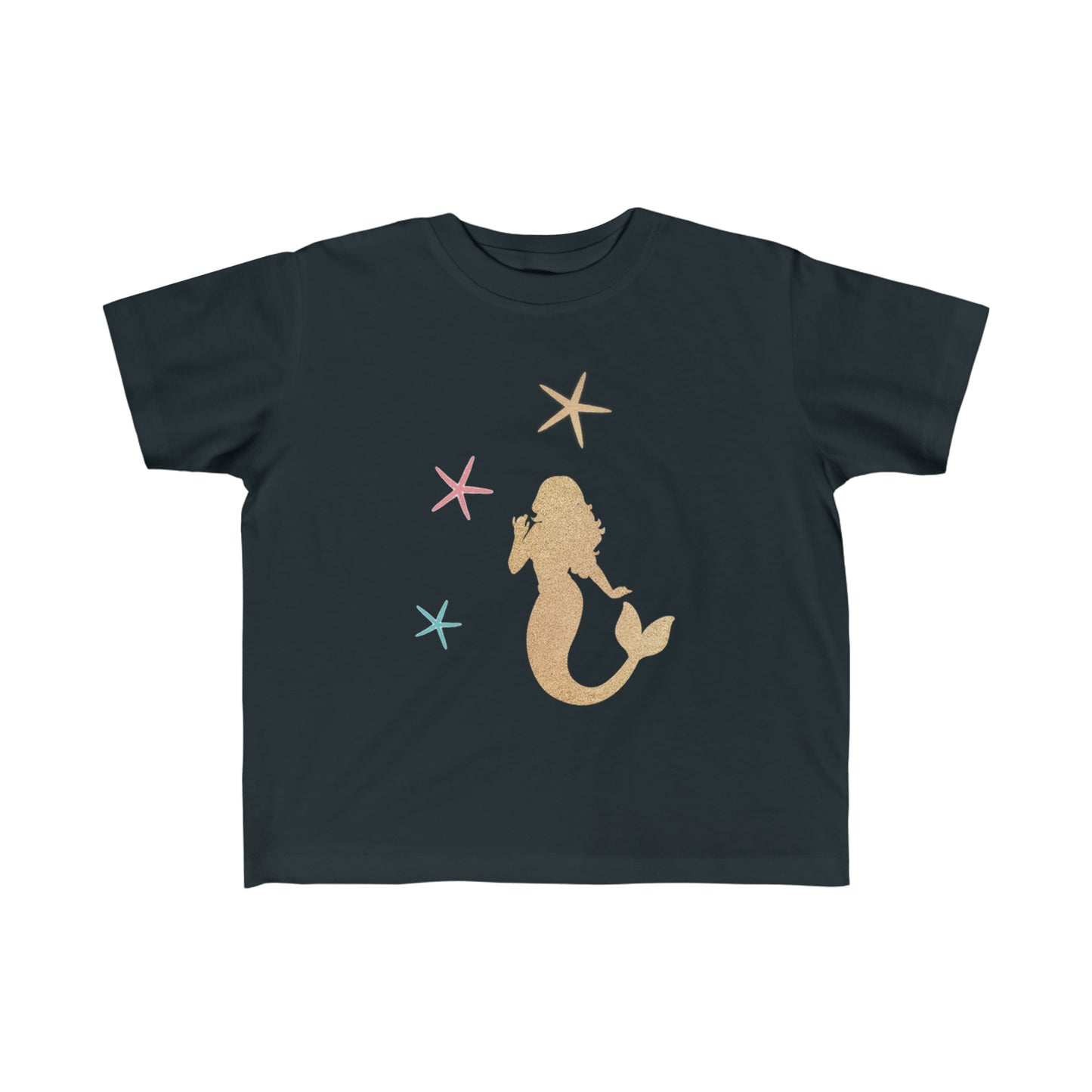 Toddler's Fine Jersey Tee Mermaid With Starfish