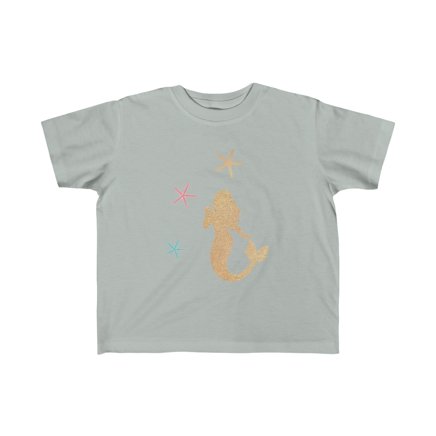 Toddler's Fine Jersey Tee Mermaid With Starfish