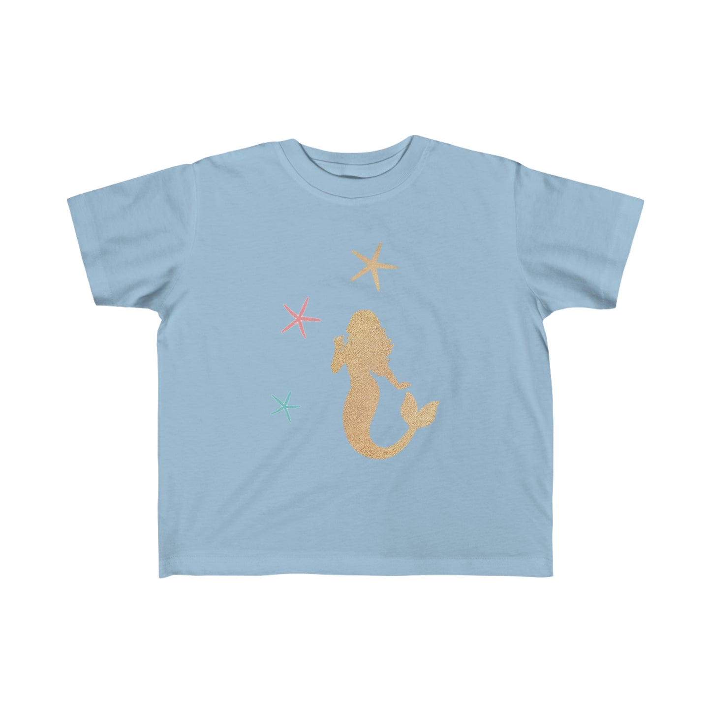 Toddler's Fine Jersey Tee Mermaid With Starfish