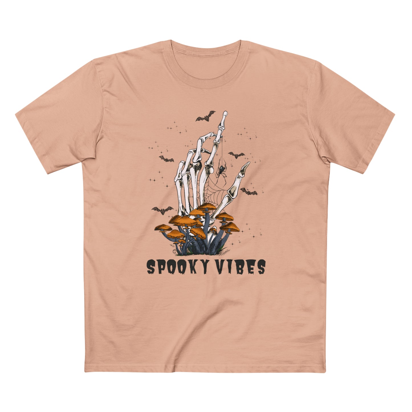 Men's Staple Tee Spooky Vibes Hand