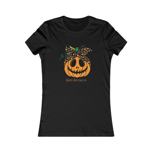 Women's Favorite Tee Happy Halloween Pumpkin