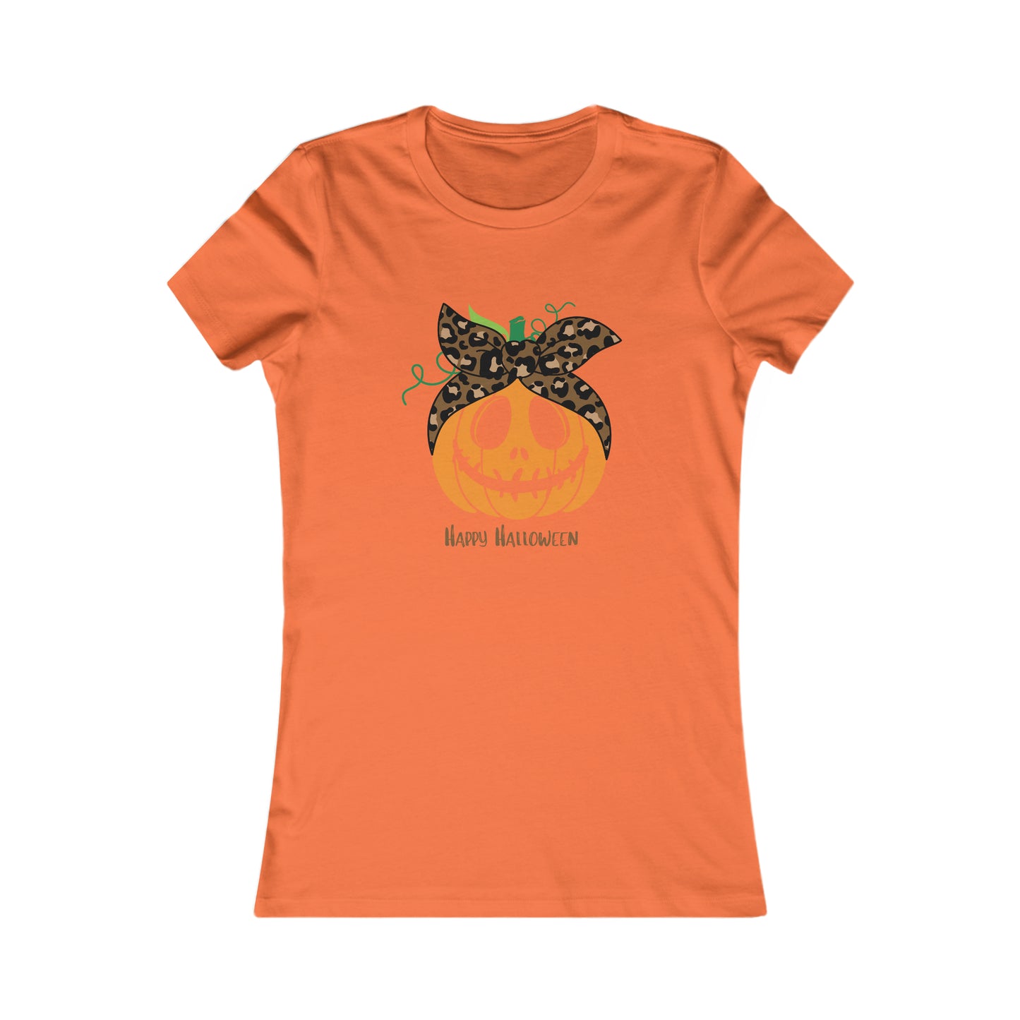 Women's Favorite Tee Happy Halloween Pumpkin