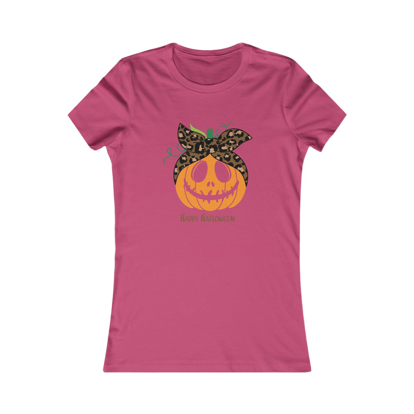 Women's Favorite Tee Happy Halloween Pumpkin