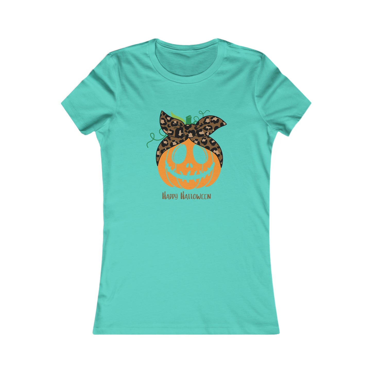 Women's Favorite Tee Happy Halloween Pumpkin