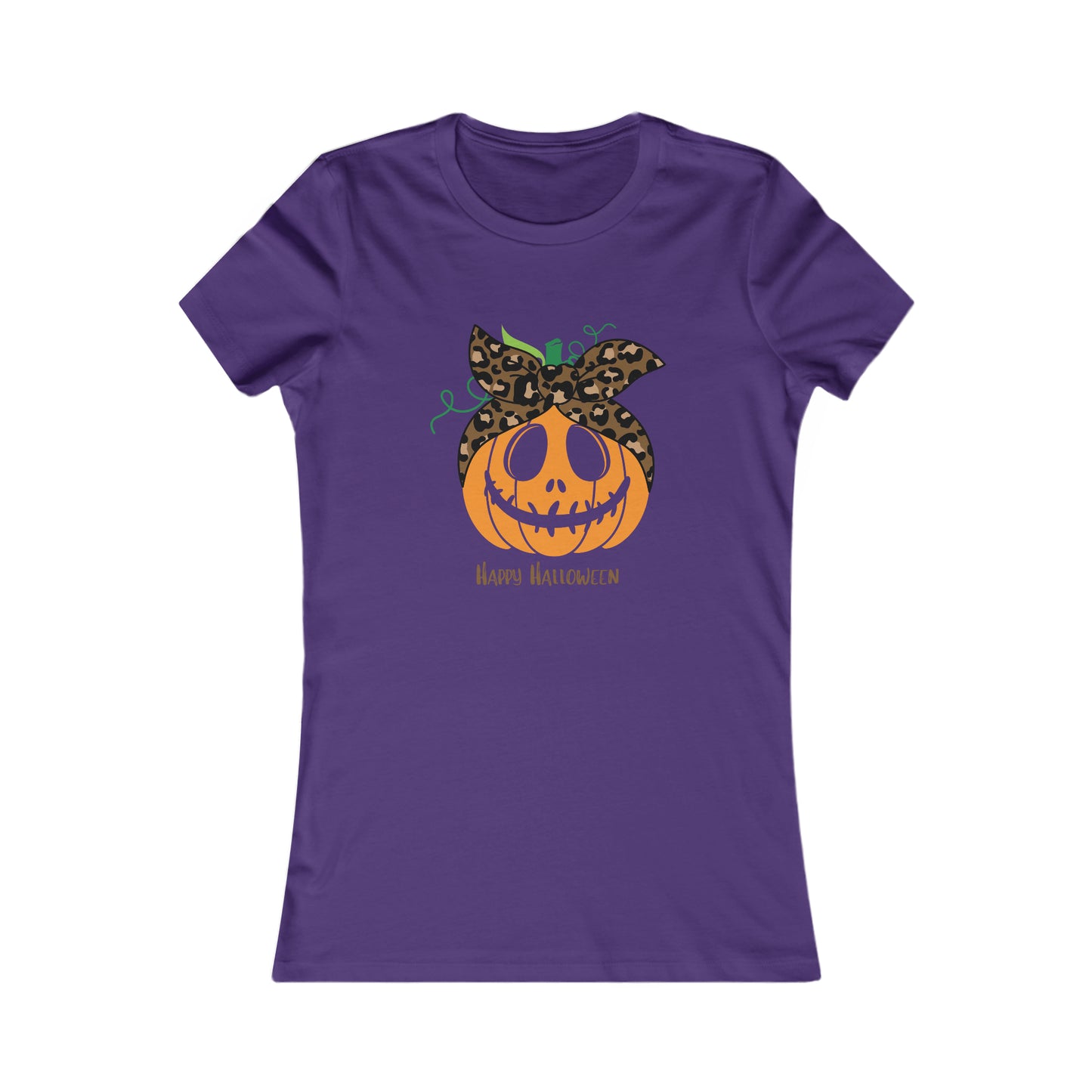 Women's Favorite Tee Happy Halloween Pumpkin