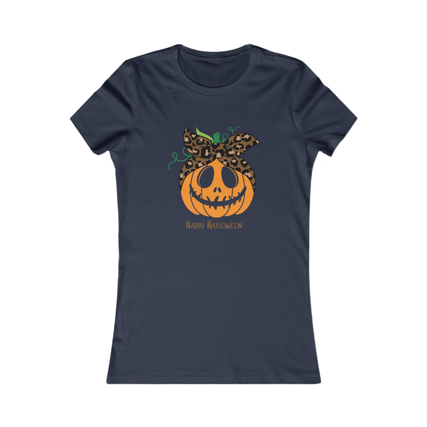 Women's Favorite Tee Happy Halloween Pumpkin