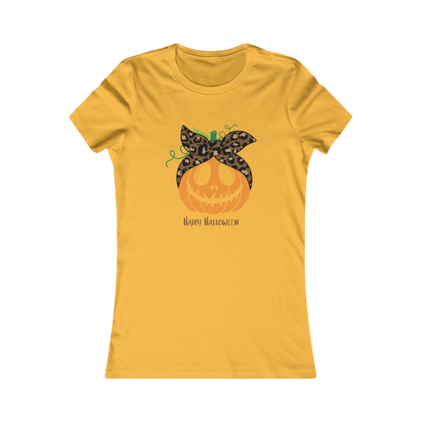 Women's Favorite Tee Happy Halloween Pumpkin