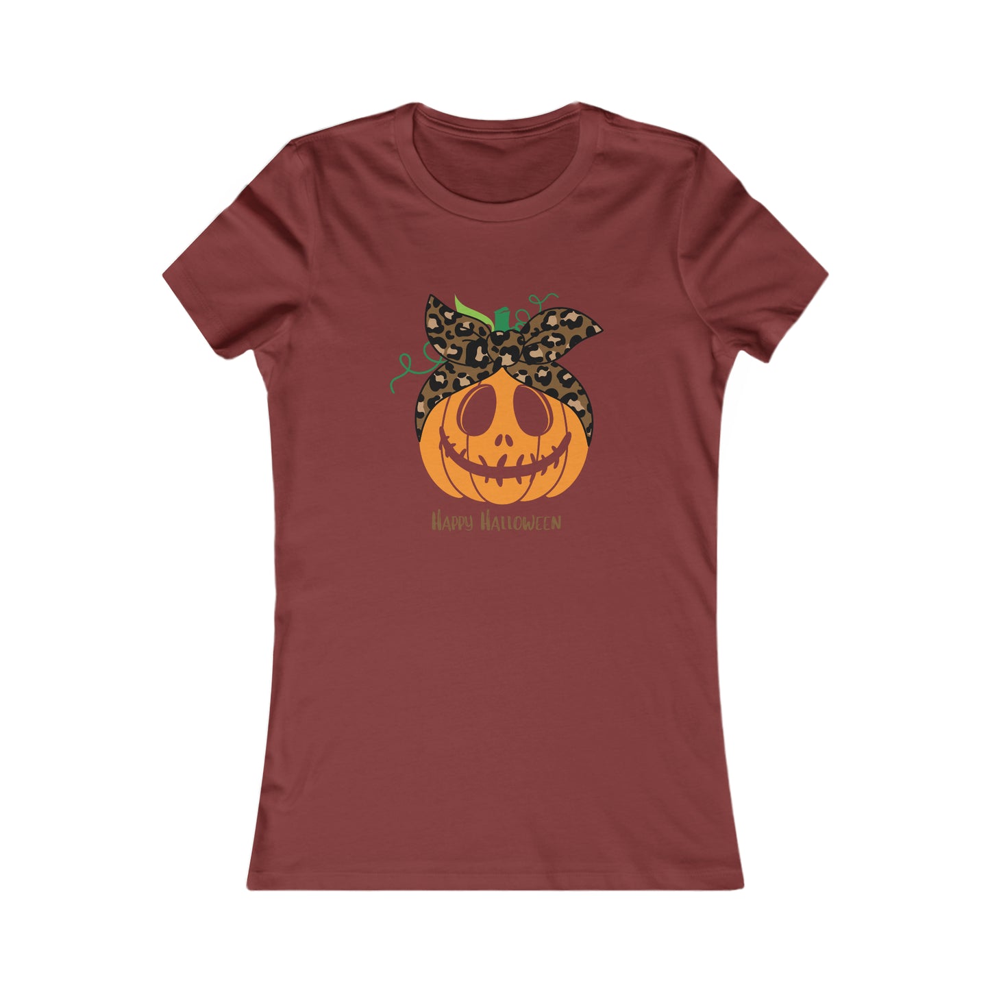 Women's Favorite Tee Happy Halloween Pumpkin