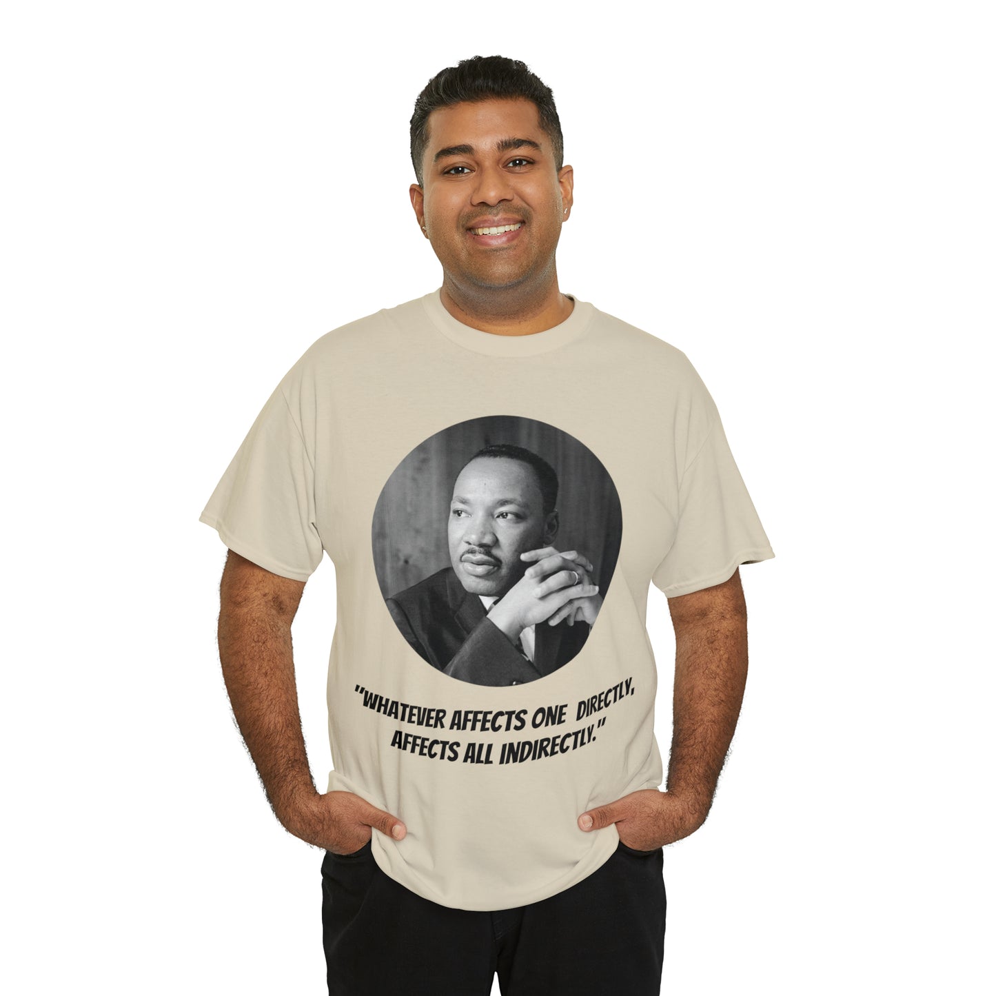 Unisex Heavy Cotton Tee, Martin Luther King Quote, TM1MLKQCIR