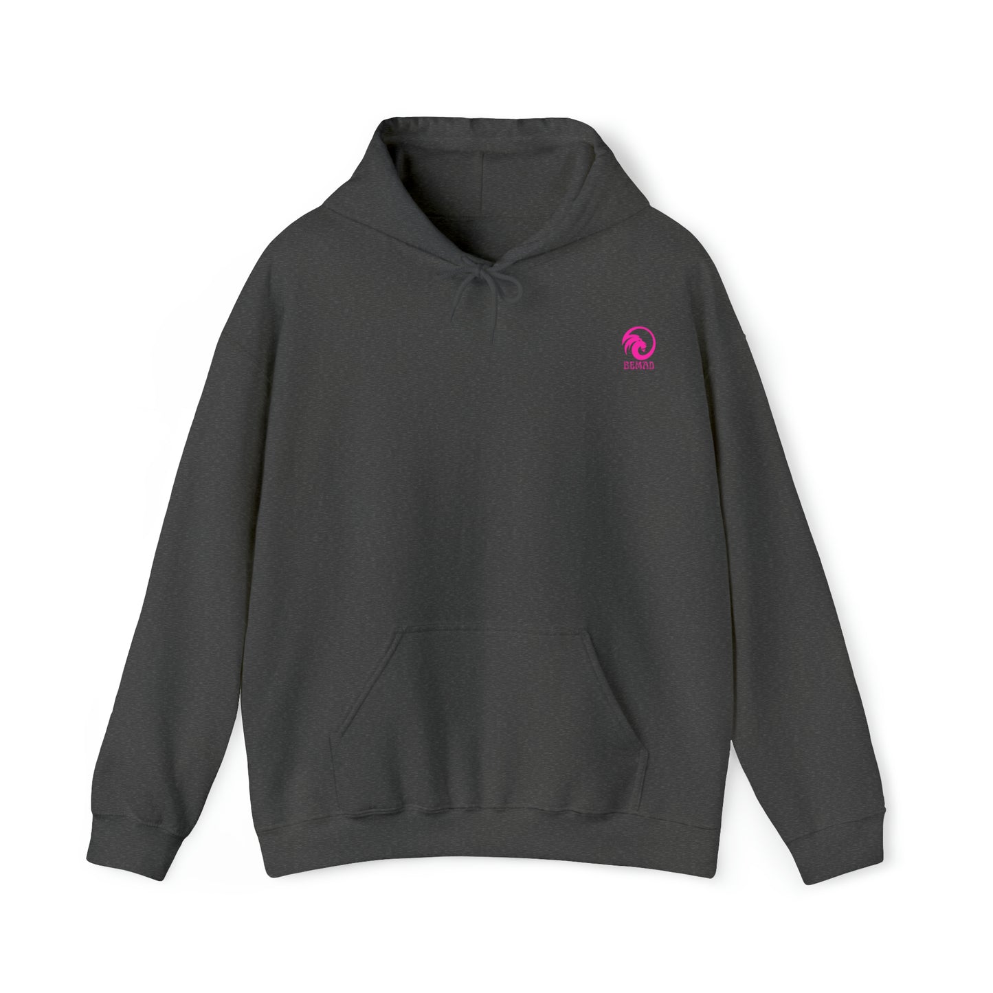 Women's Heavy Blend™ Hooded Sweatshirt - Lion Queen on back of hoodie, w/LOGO on front