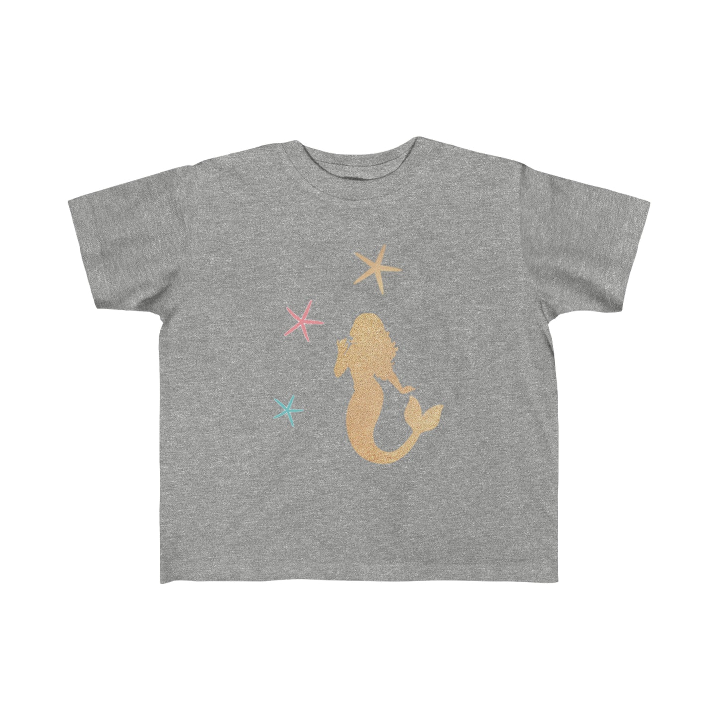 Toddler's Fine Jersey Tee Mermaid With Starfish