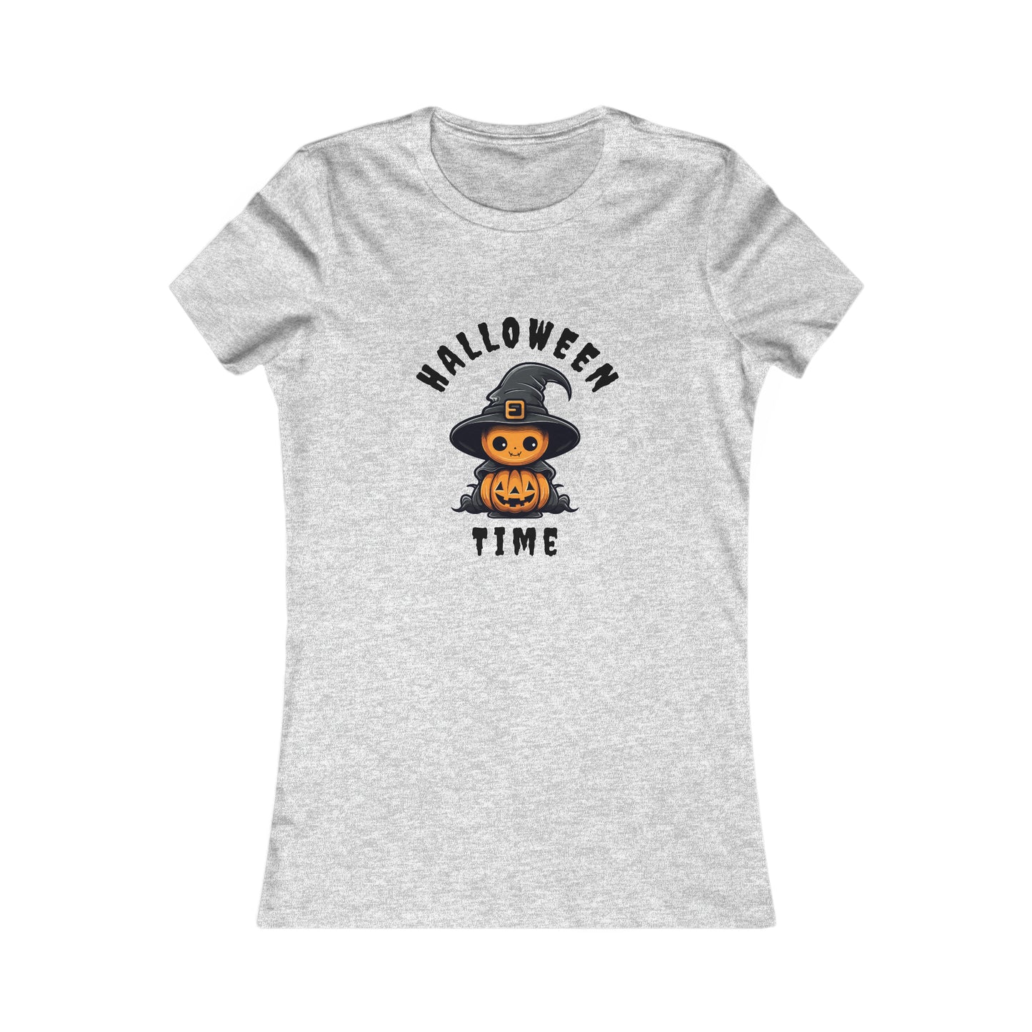 Women's Favorite Tee Halloween Time Pumpkin