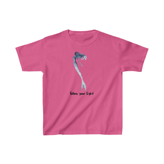 Kids Heavy Cotton™ Tee Little Mermaid Follow Your Light