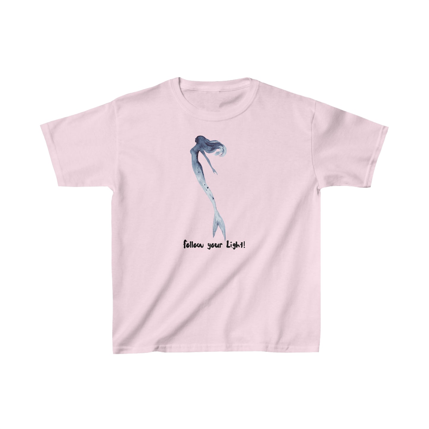 Kids Heavy Cotton™ Tee Little Mermaid Follow Your Light