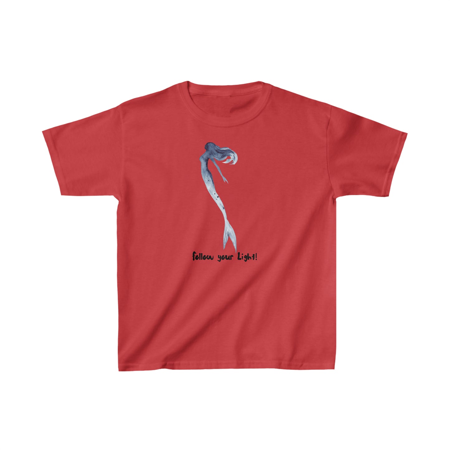 Kids Heavy Cotton™ Tee Little Mermaid Follow Your Light