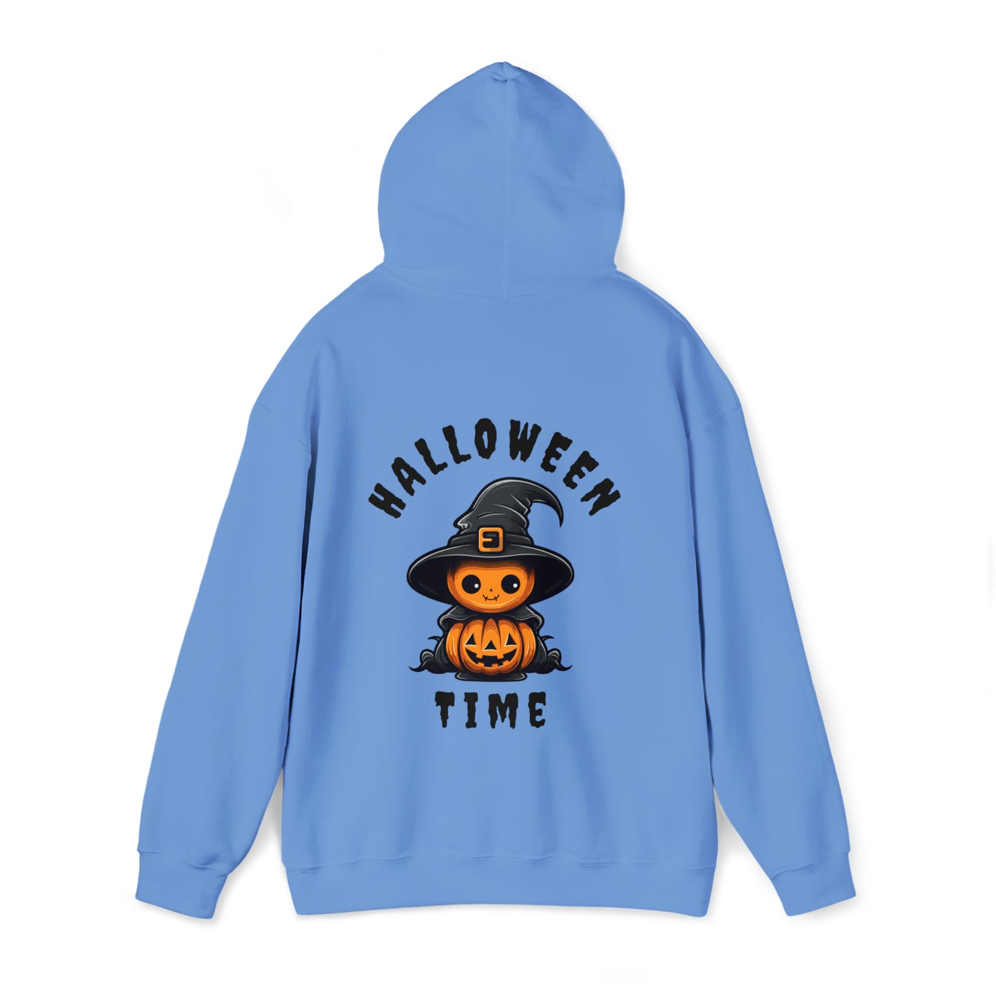 Women's Heavy Blend™ Hooded Sweatshirt - Halloween Time Back of Hoodie