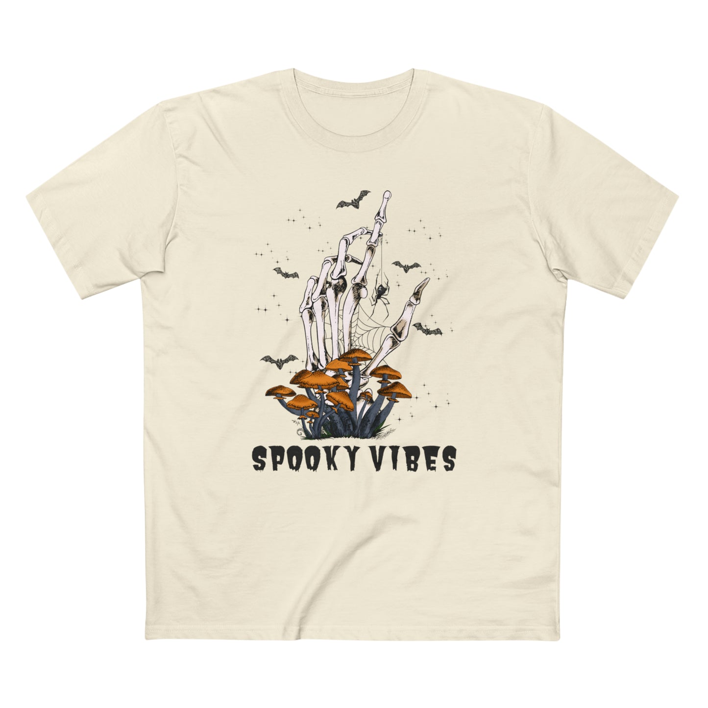 Men's Staple Tee Spooky Vibes Hand