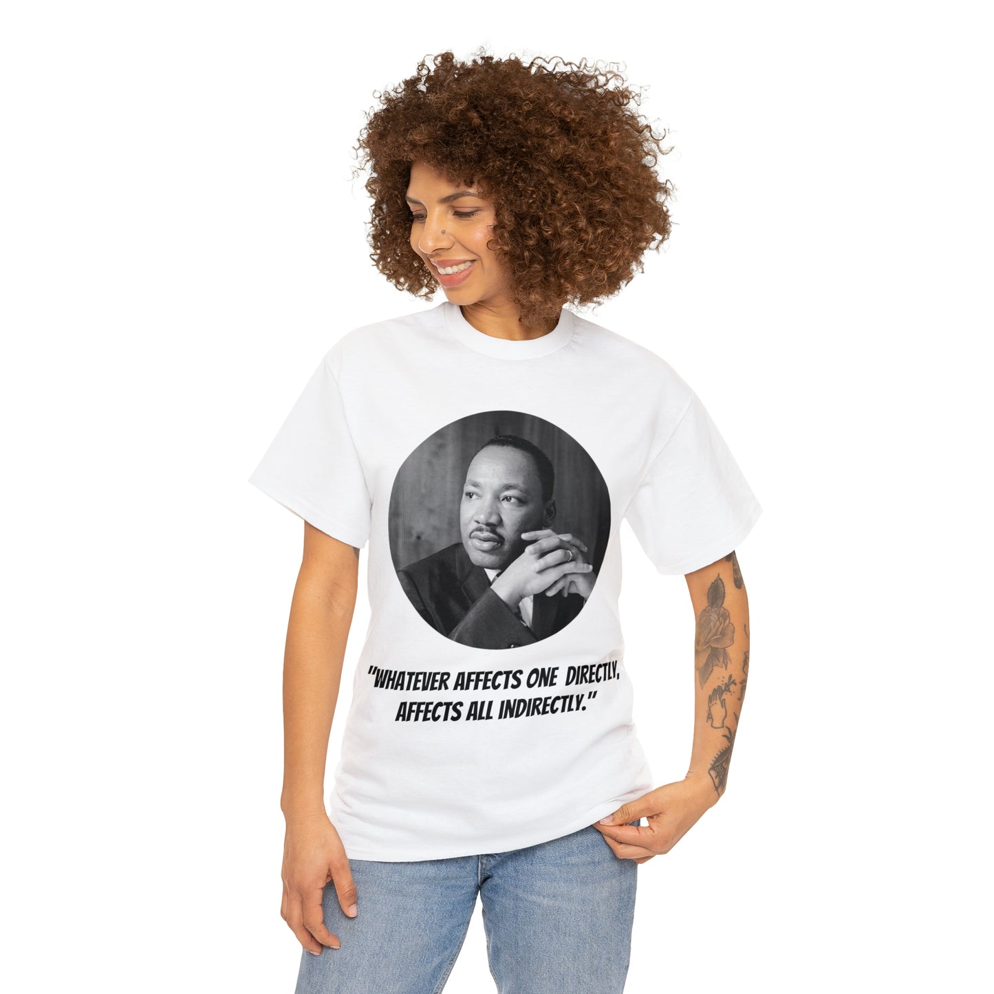 Unisex Heavy Cotton Tee, Martin Luther King Quote, TM1MLKQCIR