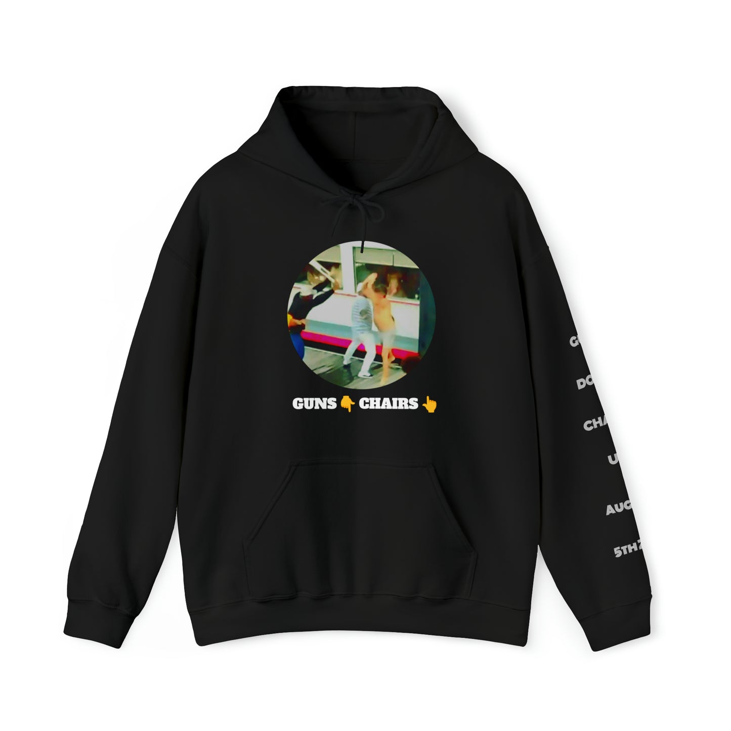 Unisex Heavy Blend™ Hooded Sweatshirt Guns Down Chairs Up TM1ARBBCIR