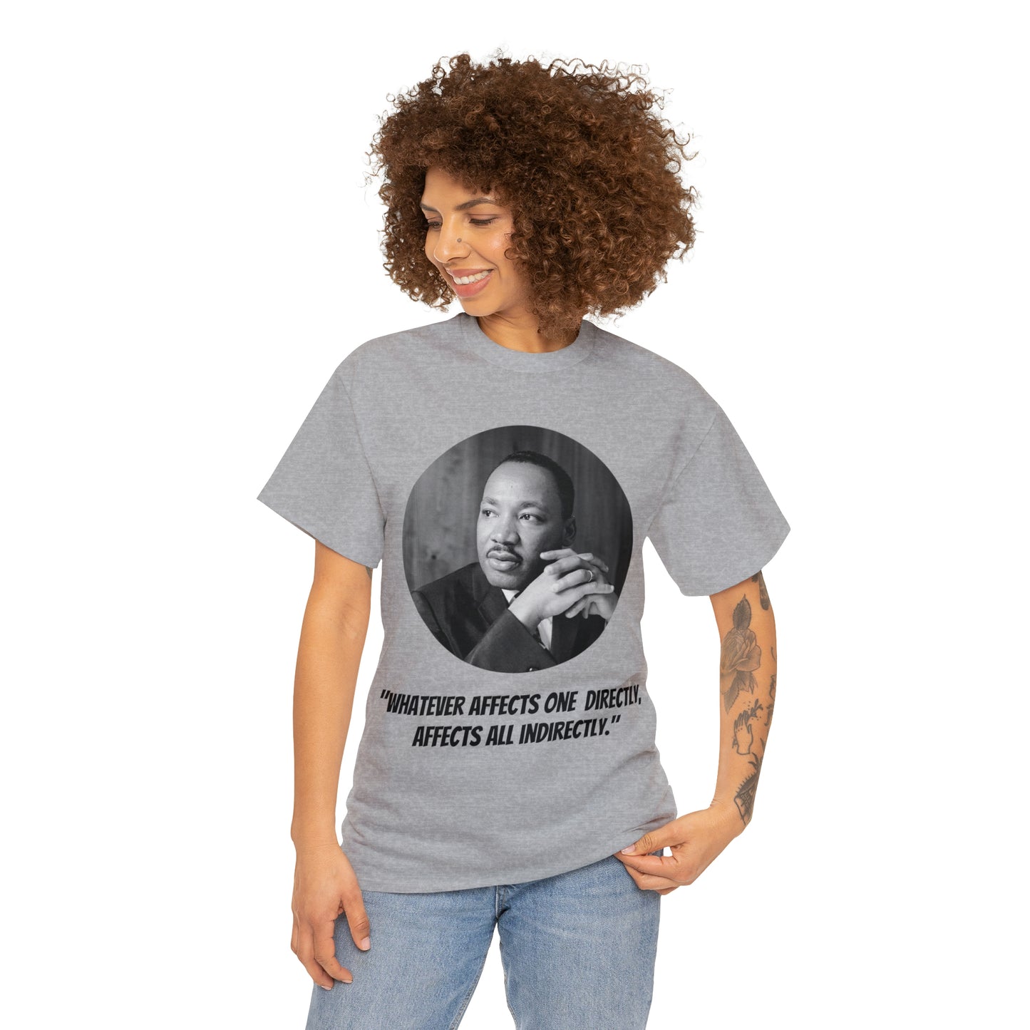 Unisex Heavy Cotton Tee, Martin Luther King Quote, TM1MLKQCIR