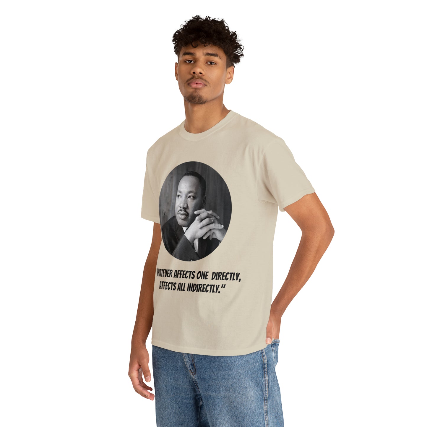 Unisex Heavy Cotton Tee, Martin Luther King Quote, TM1MLKQCIR