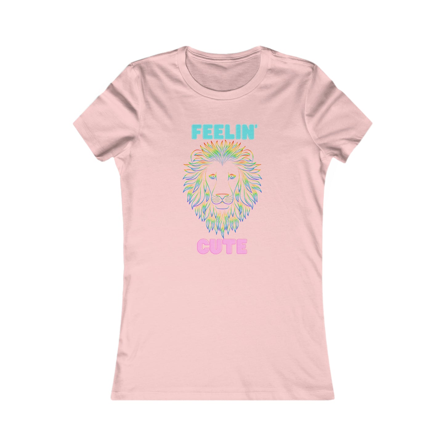 Women's Favorite Tee Lion Feelin Cute TM6LFCWTS