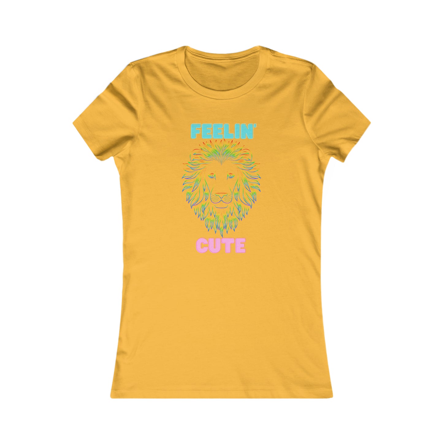 Women's Favorite Tee Lion Feelin Cute TM6LFCWTS