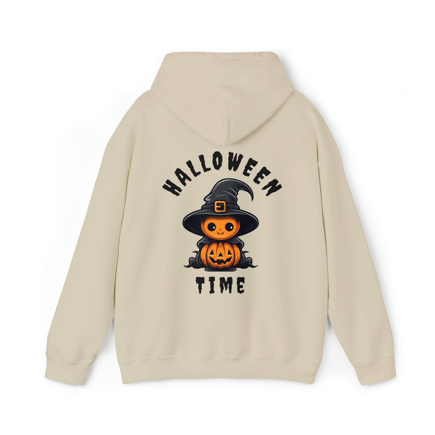 Women's Heavy Blend™ Hooded Sweatshirt - Halloween Time Back of Hoodie