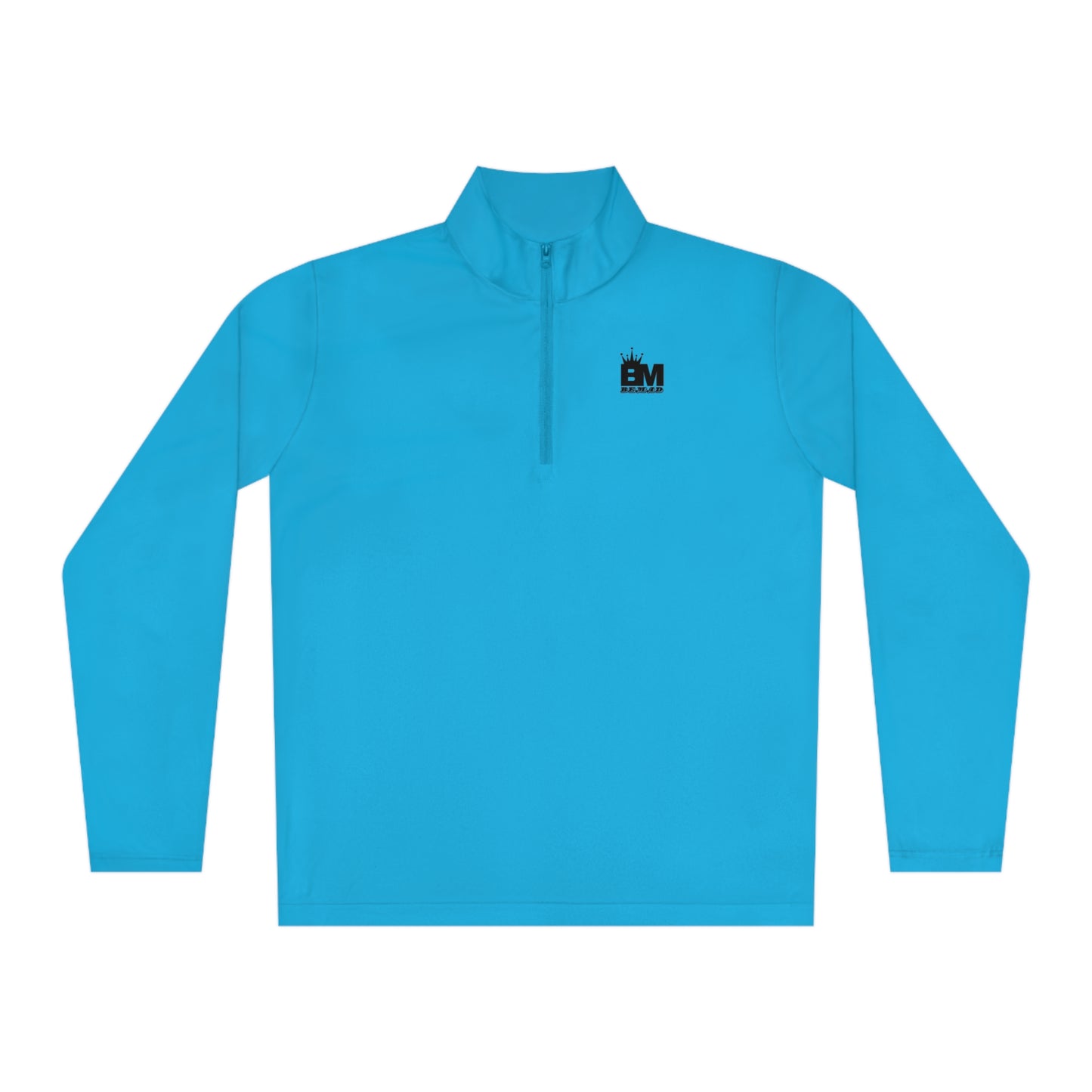 Mens Quarter-Zip Pullover BEMAD Logo