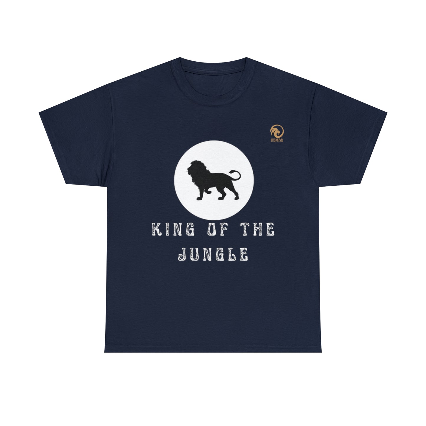 Mens Heavy Cotton Tee, King of the Jungle